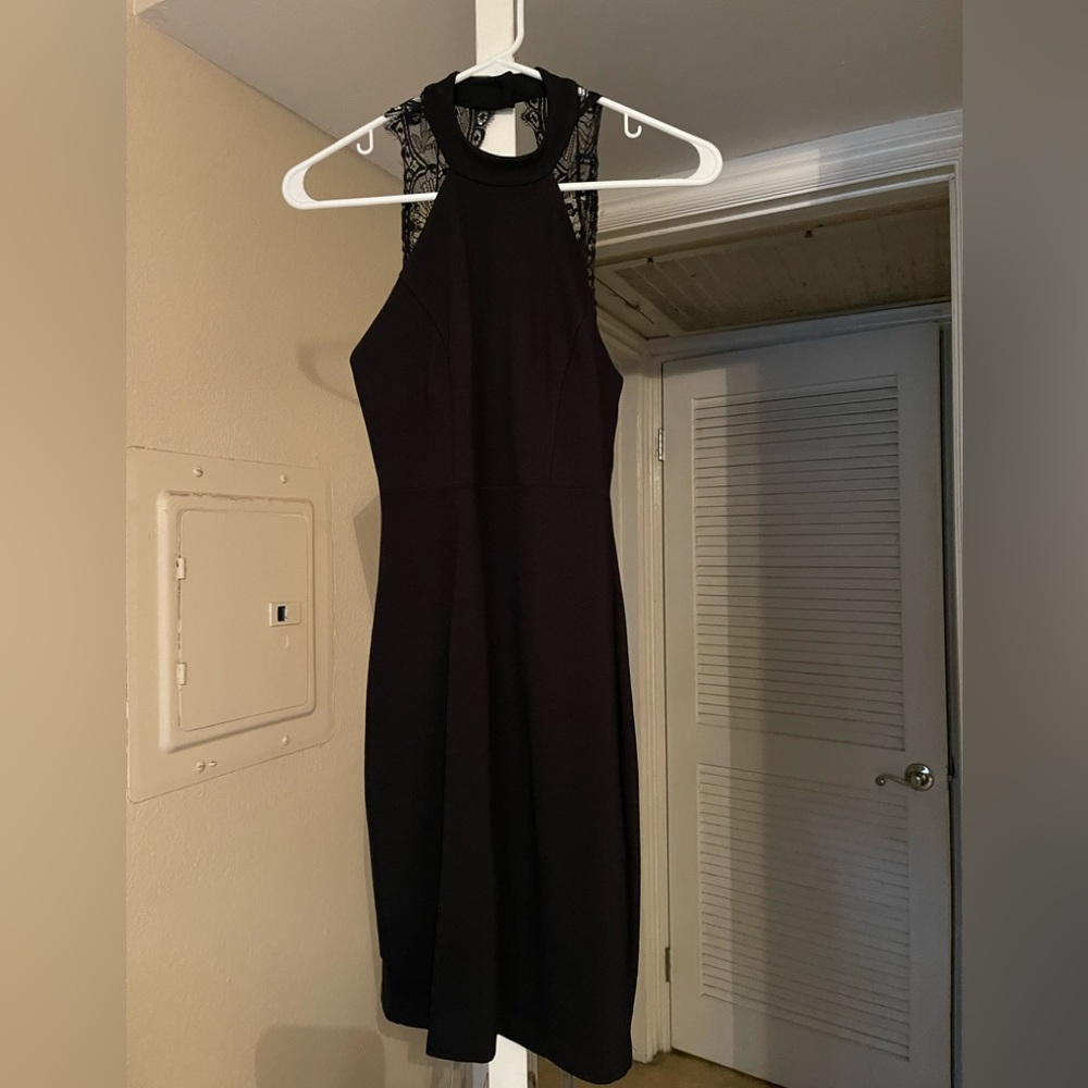 Lulus black midi dress